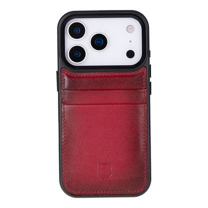 Bouletta Flex Cover Leather iPhone 17 Pro Case with Card Holder