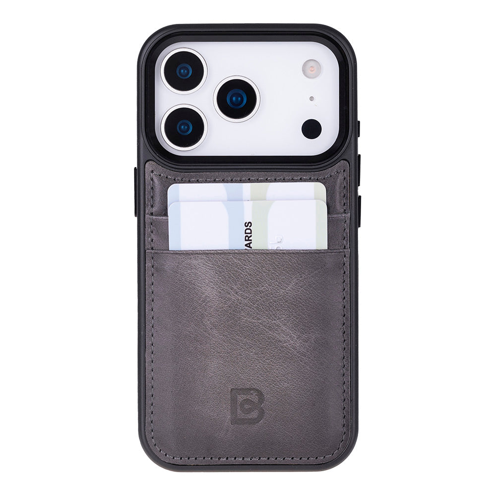 Bouletta Flex Cover Leather iPhone 17 Pro Case with Card Holder