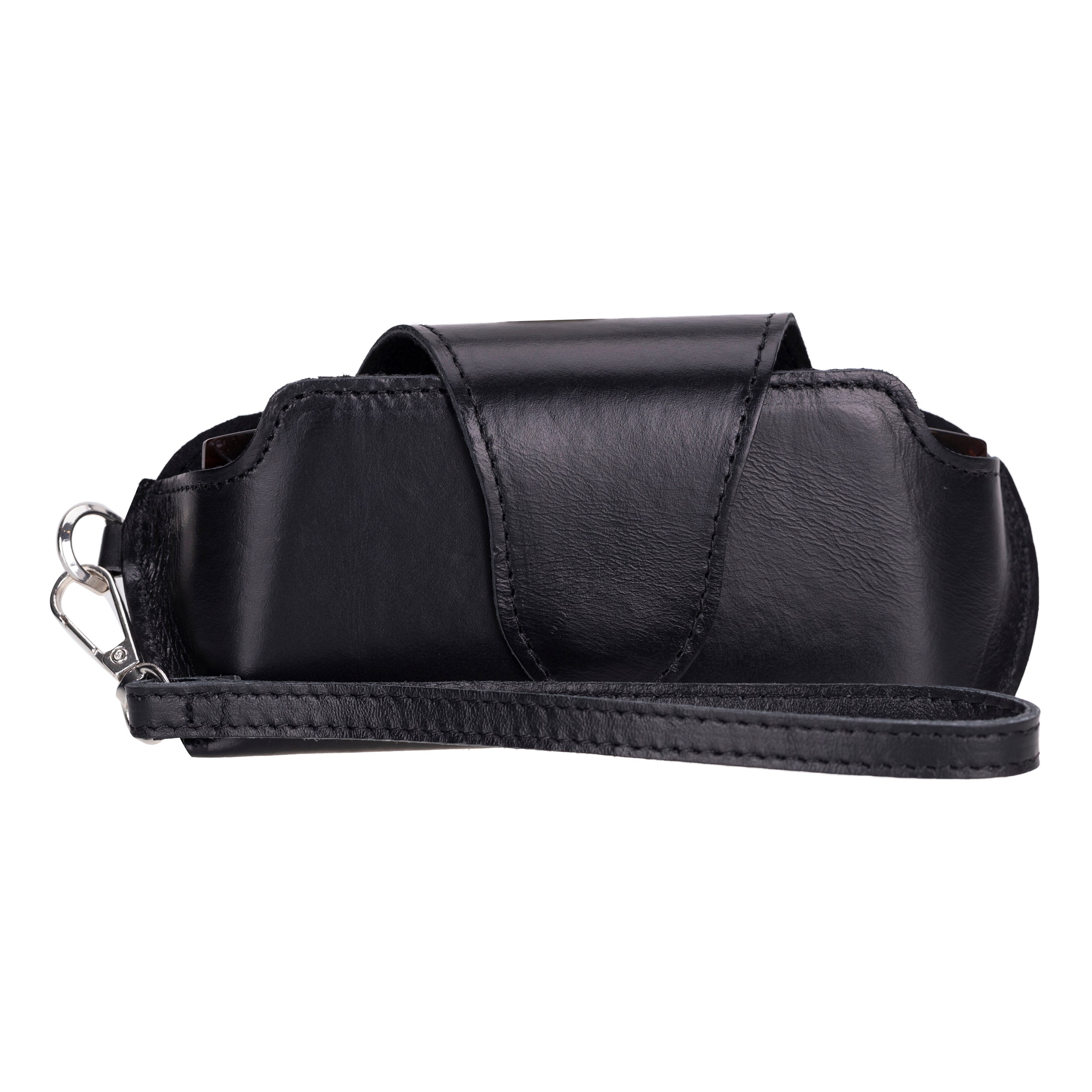 Bayelon Riviera Premium Leather Glasses Case Black