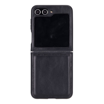 UnBranded Flex Samsung Z Flip 5 Leather Back Cover Case Black