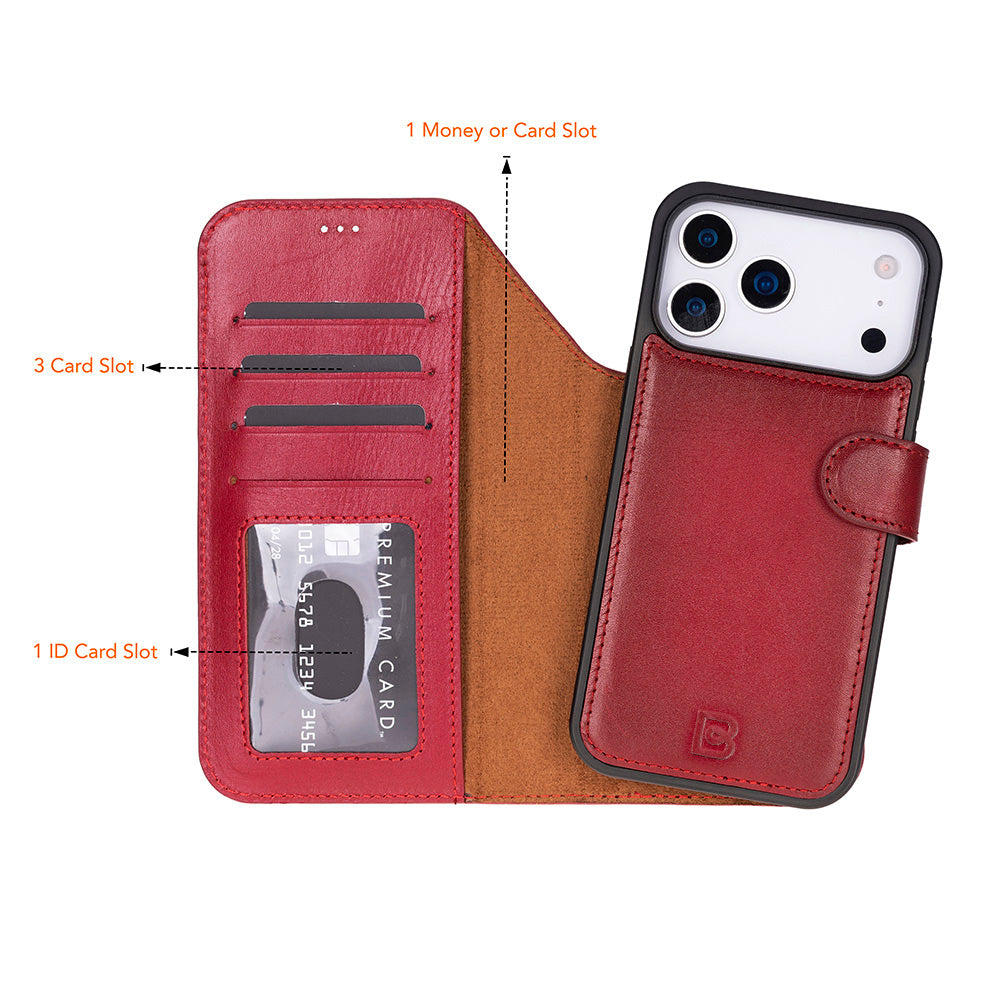 Bouletta Magic iPhone 17 Pro Detachable Leather Wallet Case