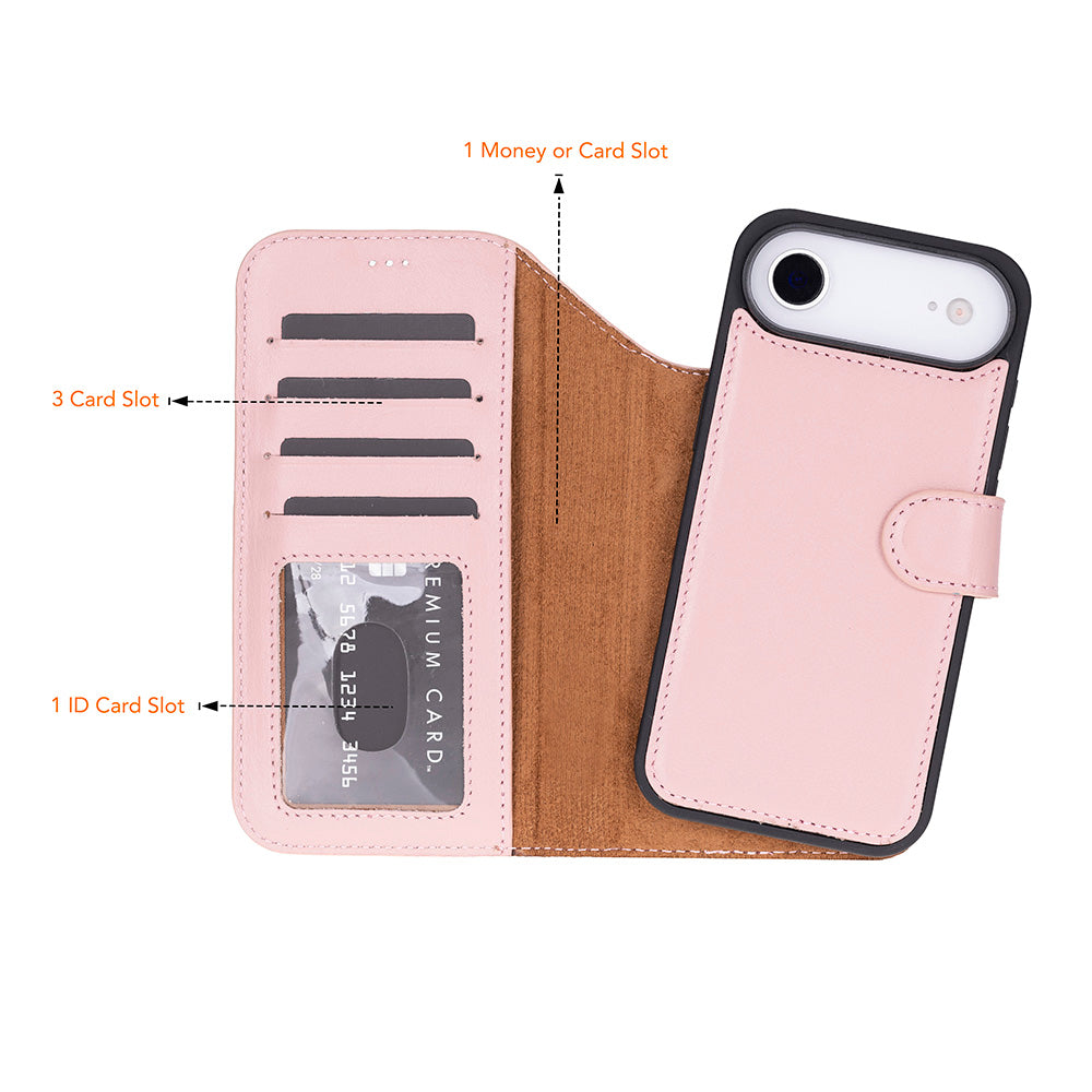 UnBranded Magic iPhone 17 Air Leather Detachable Wallet Case