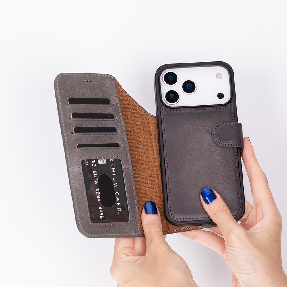 Bouletta Magic iPhone 17 Pro Detachable Leather Wallet Case