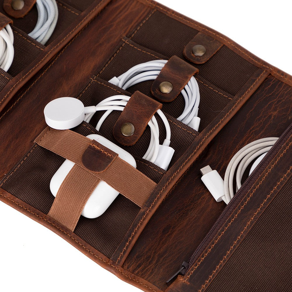 Pura Leather Cable Organizer