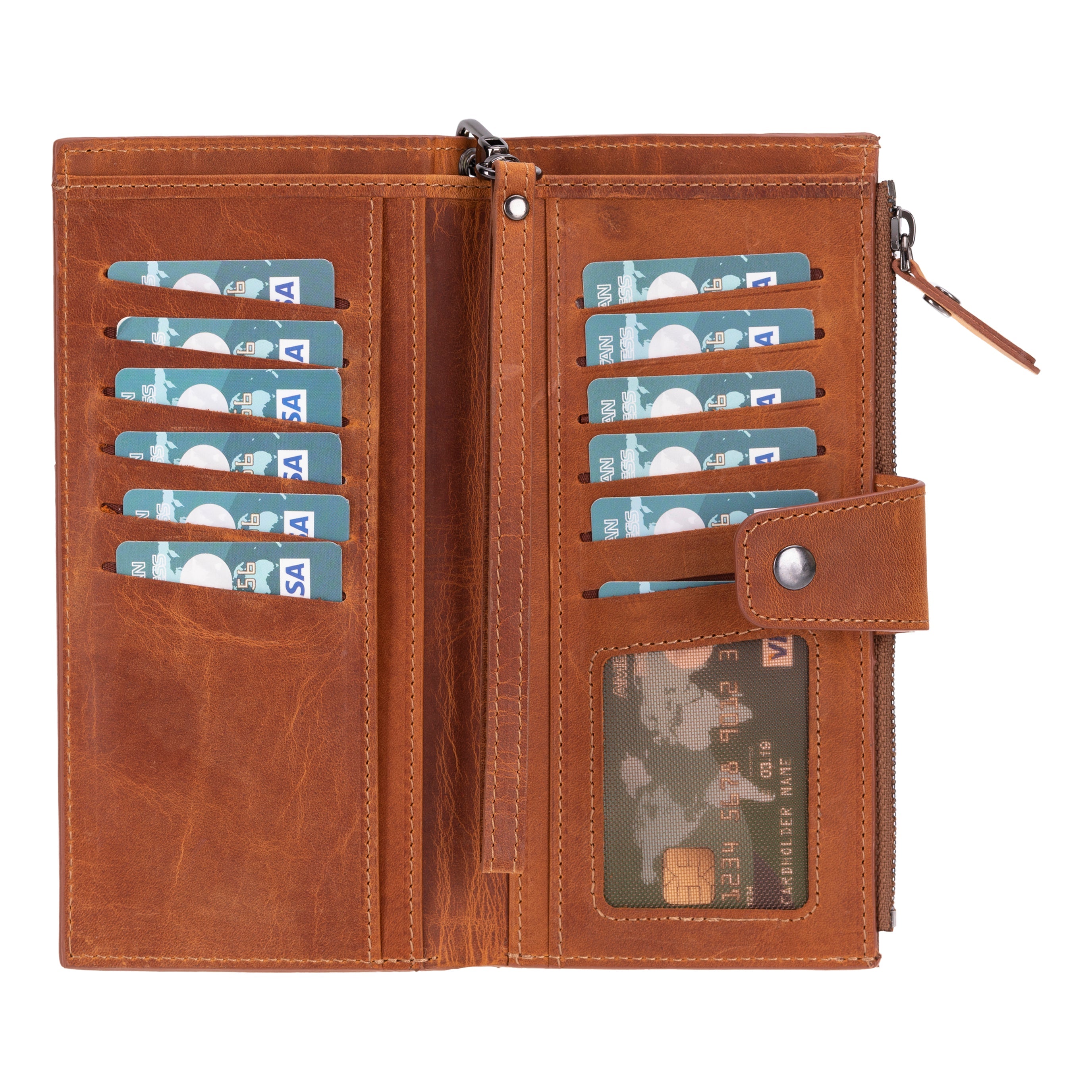 Bayelon Lozan Hanger Leather Wallet for Women Moccasin