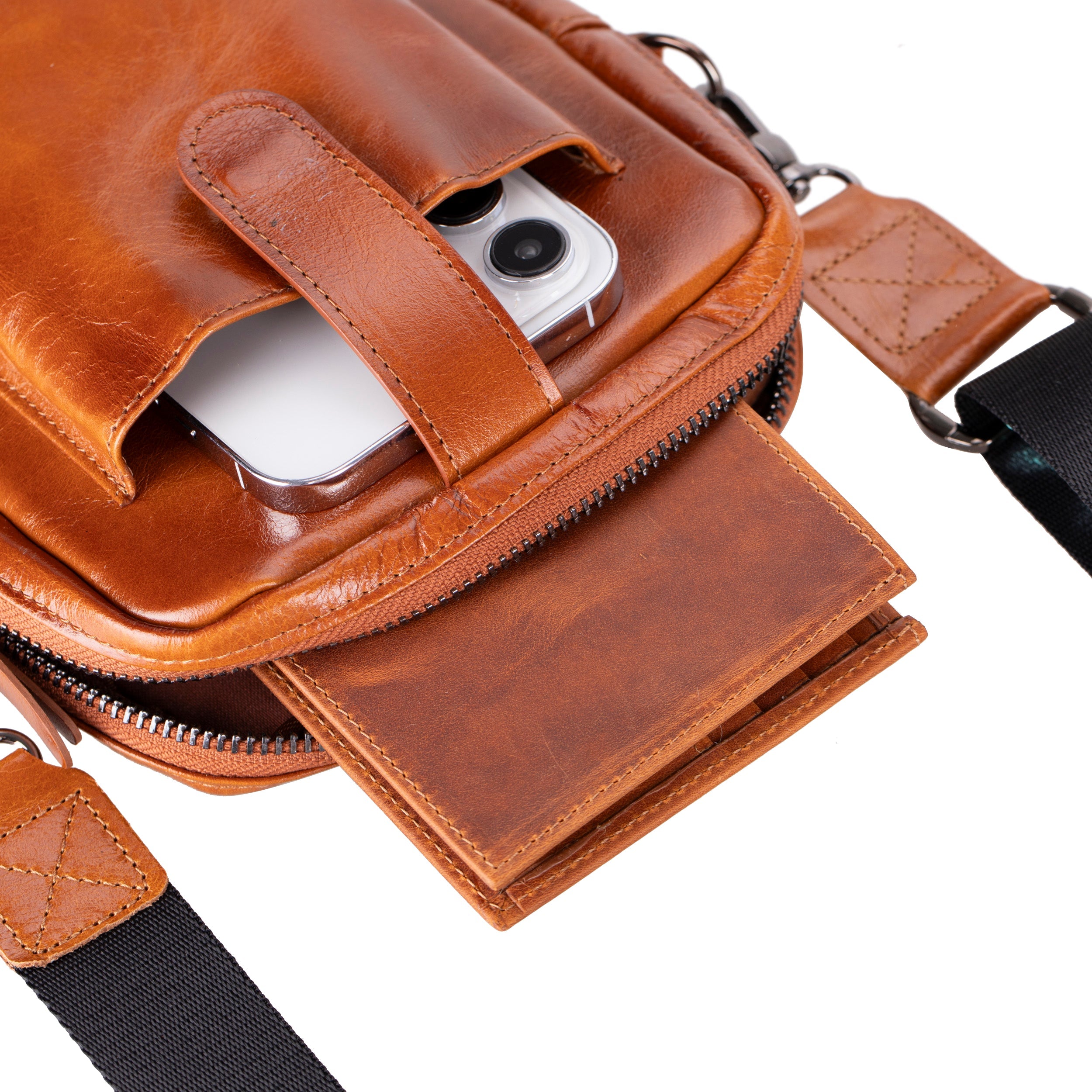 Bayelon Pisa Genuine Leather Crossbody Bag