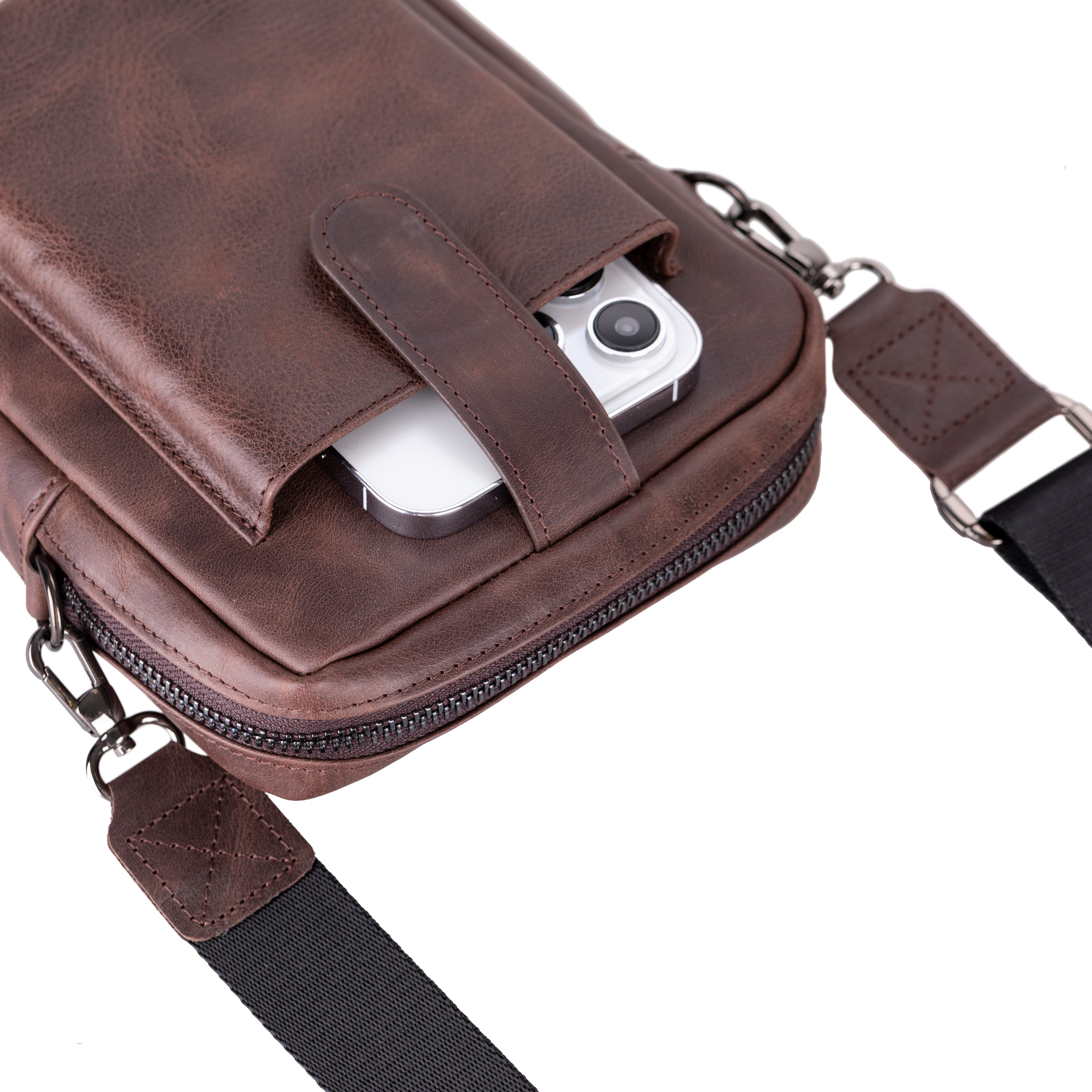Bayelon Pisa Genuine Leather Crossbody Bag