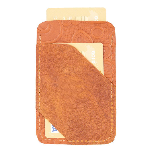 Bouletta Forli Leather Card Holder Saddle Brown