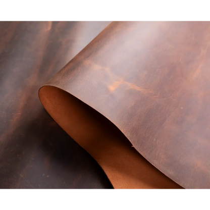 UnBranded Custom Size Genuine Leather Piece - Cut-to-Size Leather Sheet Saddle Brown