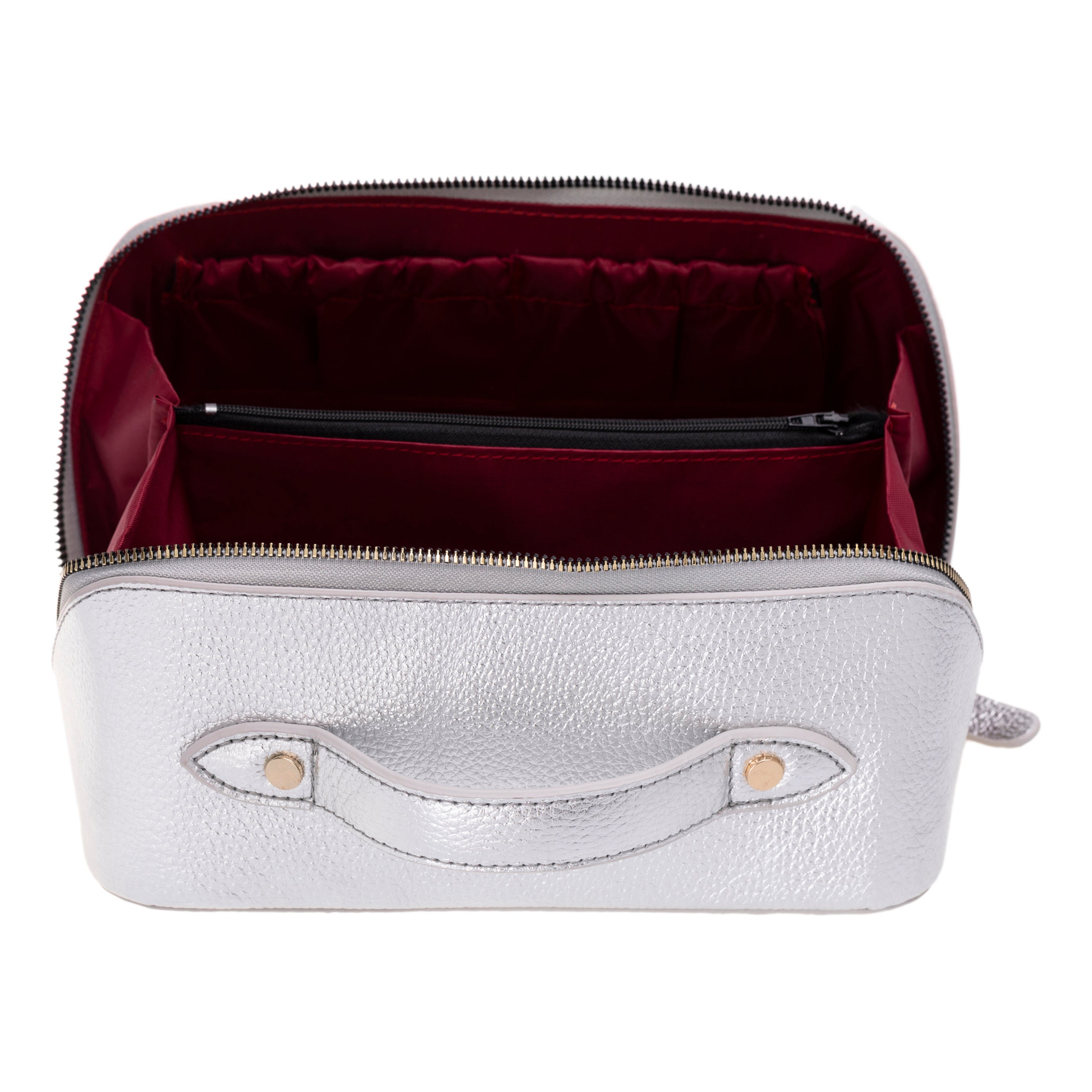 Bayelon Ella Leather Makeup Bag - Versatile Dopp Kit