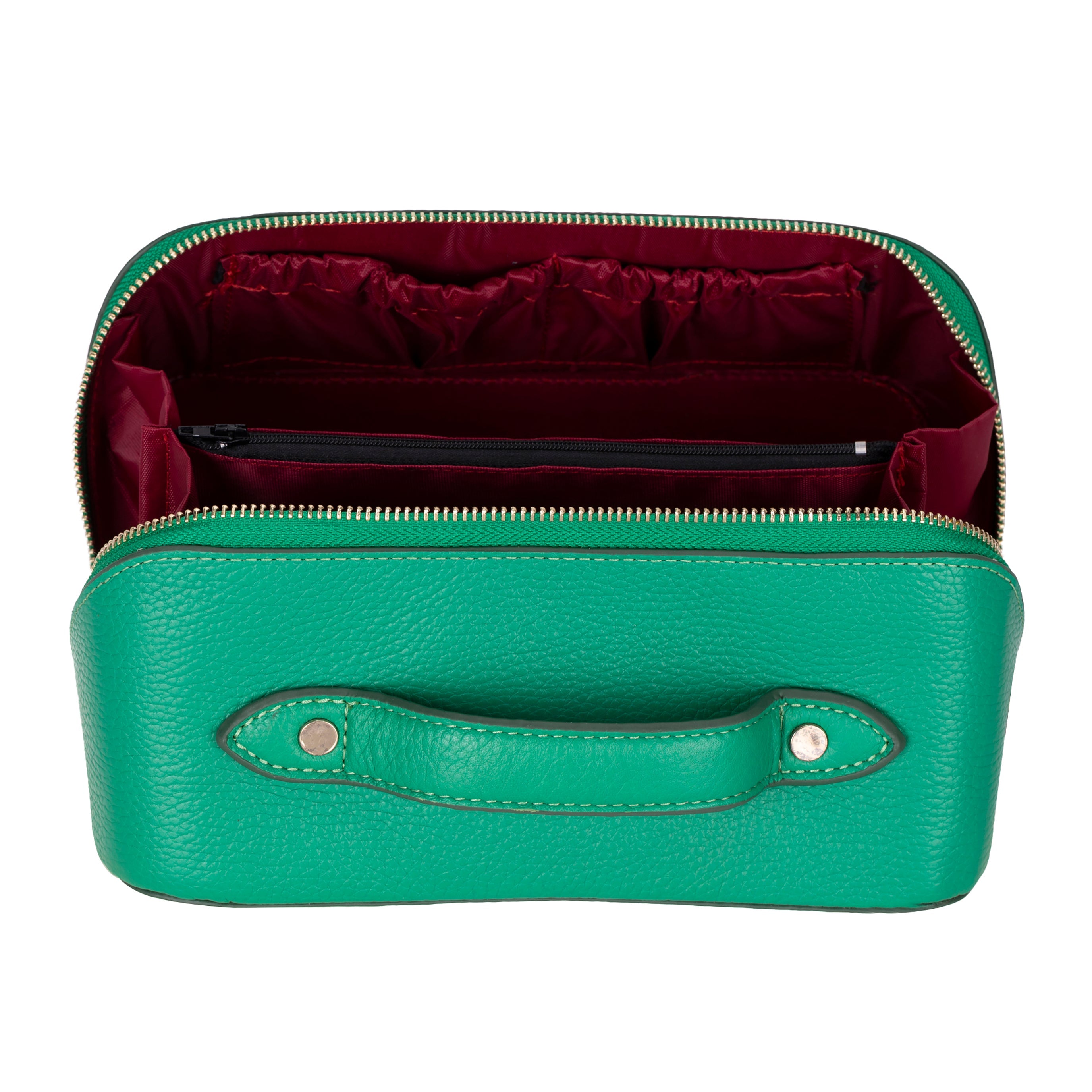 Bayelon Ella Leather Makeup Bag - Versatile Dopp Kit