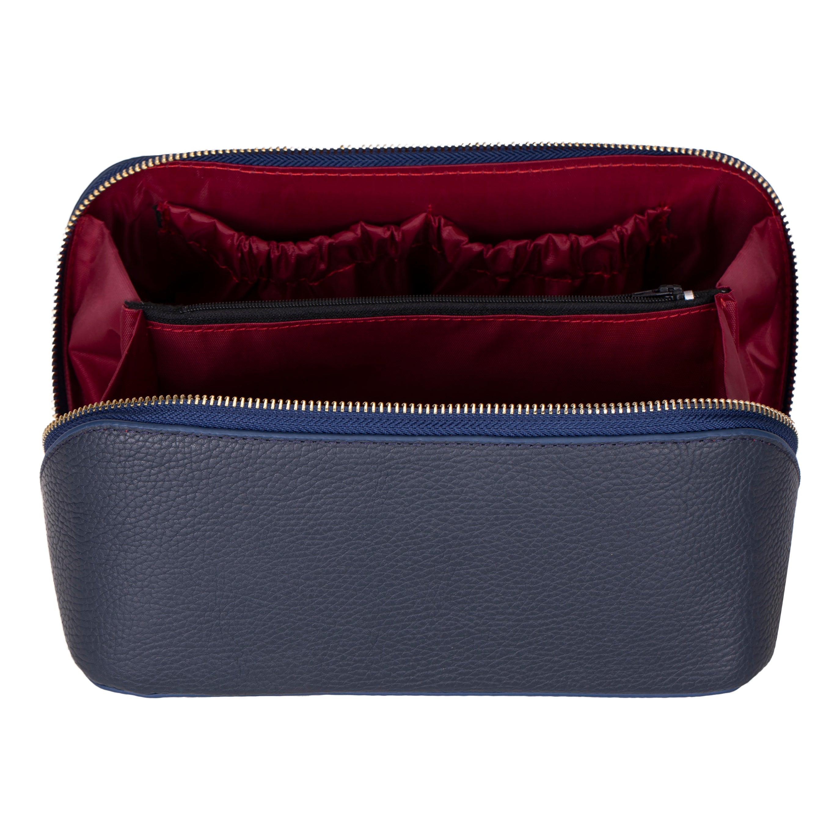 Bayelon Ella Leather Makeup Bag - Versatile Dopp Kit