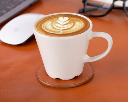 Bouletta Lavion Leather Cup Coaster Set