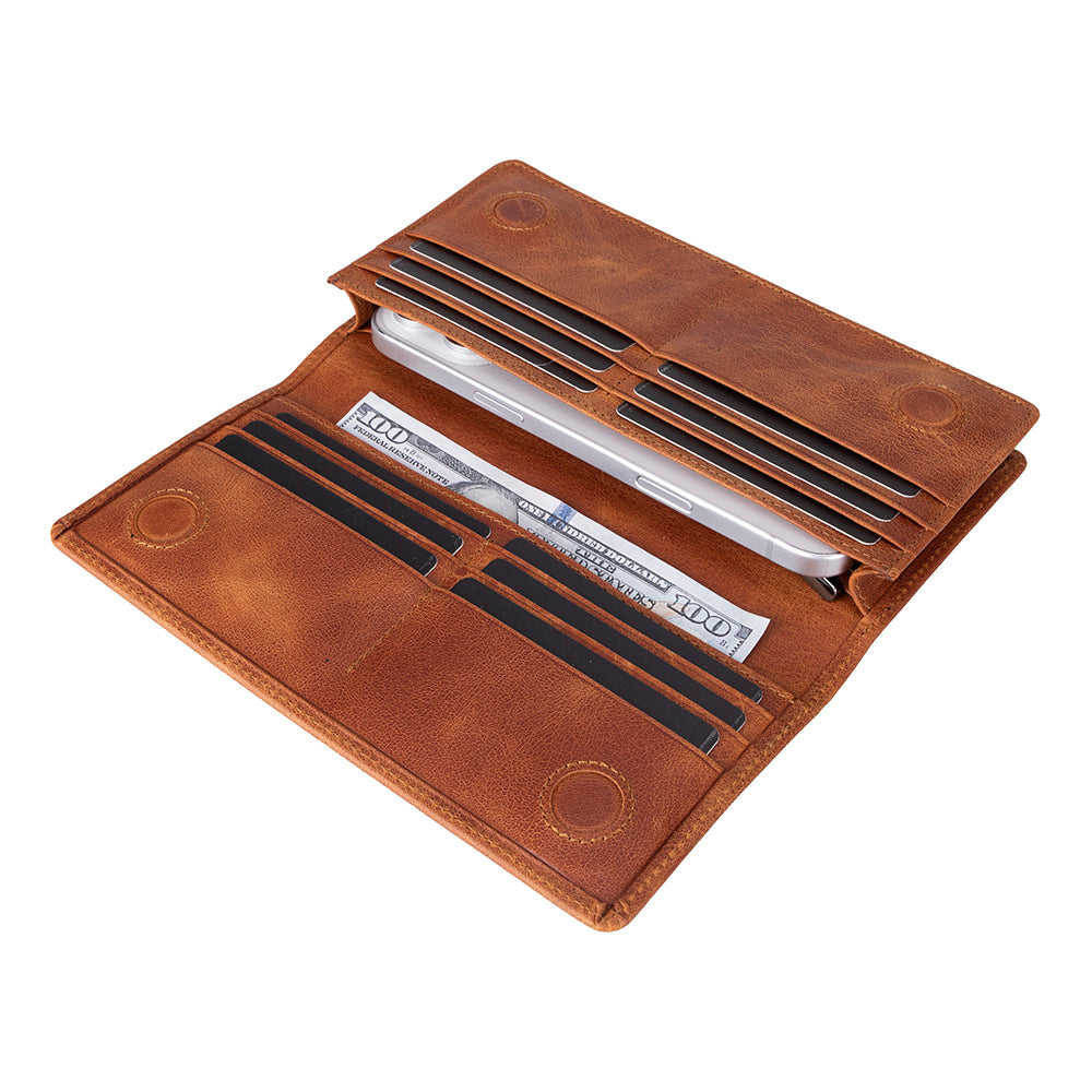 UnBranded Aura Leather Universal Wallet Golden Tan