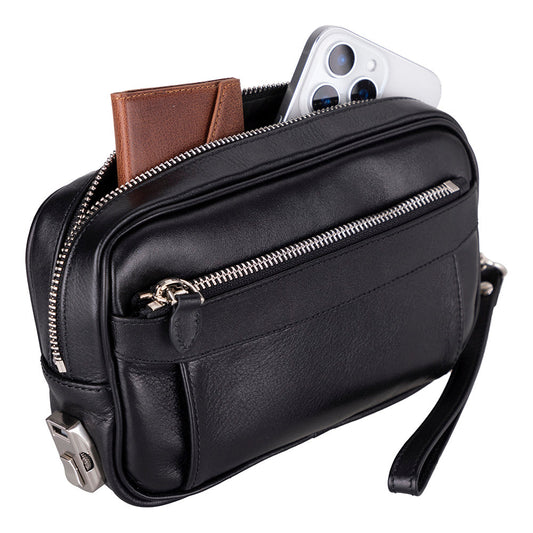 UnBranded Forge Leather Handbag Black