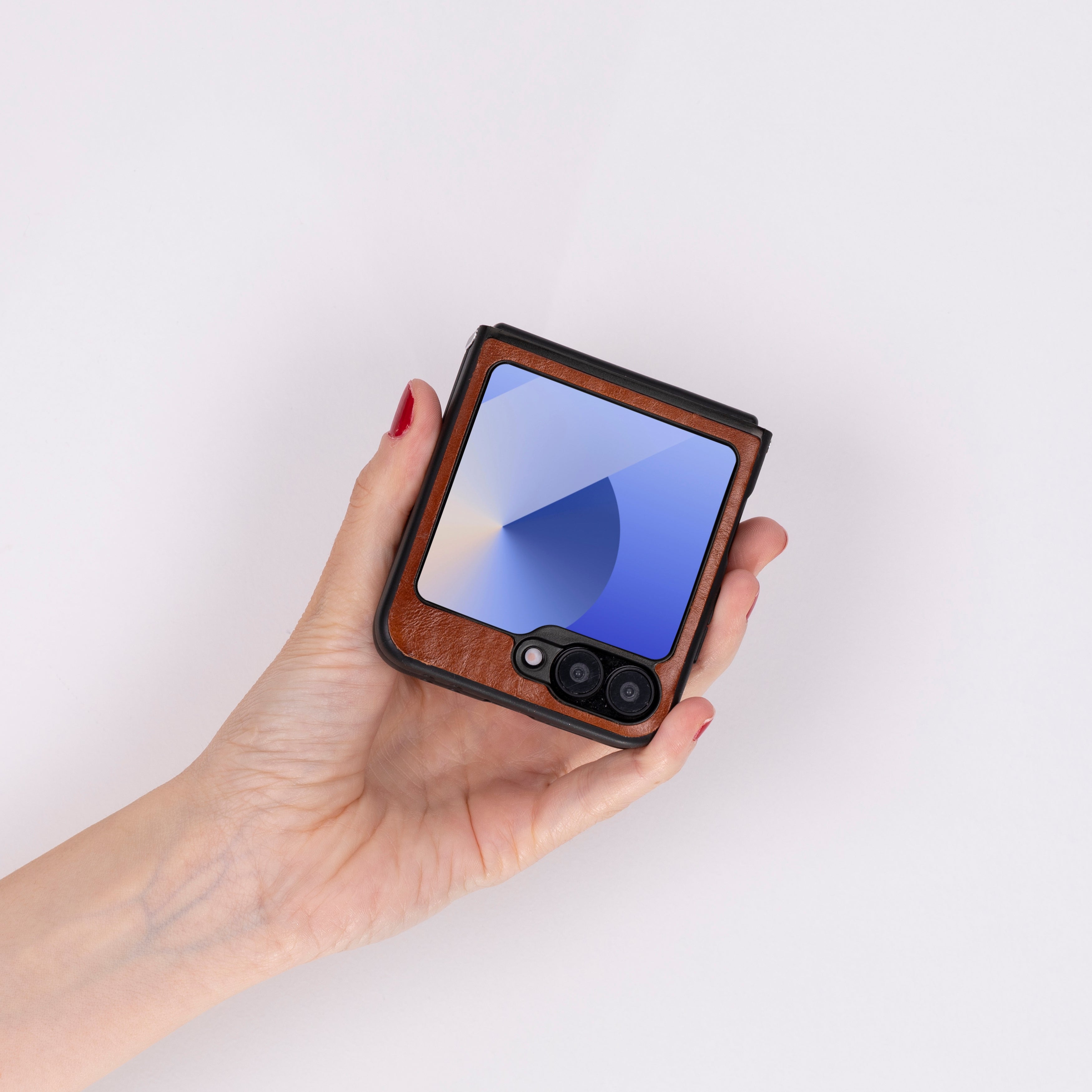 Bayelon Flex Leather Back Cover Case for Samsung Z Flip 6