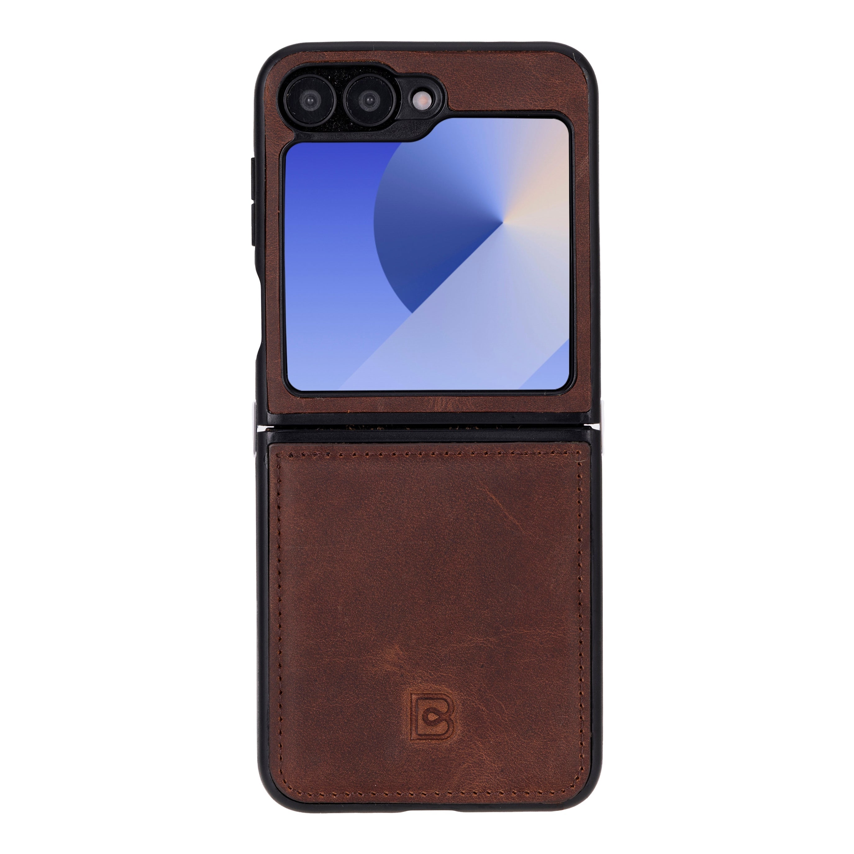 Bayelon Bayelon Flex Cover Leather Case for Samsung Galaxy Z Flip 6 Saddle Brown