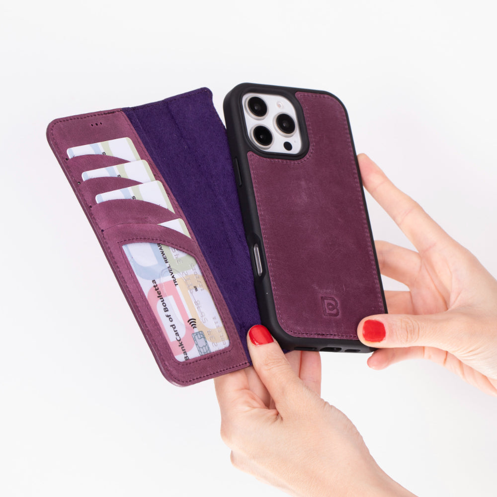 Bouletta Magic iPhone 16 Pro Leather Detachable Wallet Case