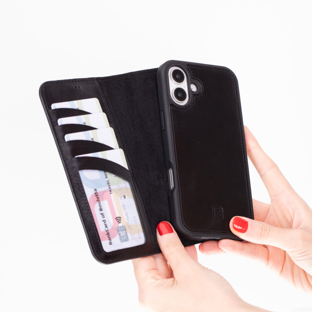 Bayelon Magic iPhone 16 Plus Leather Detachable Wallet Case