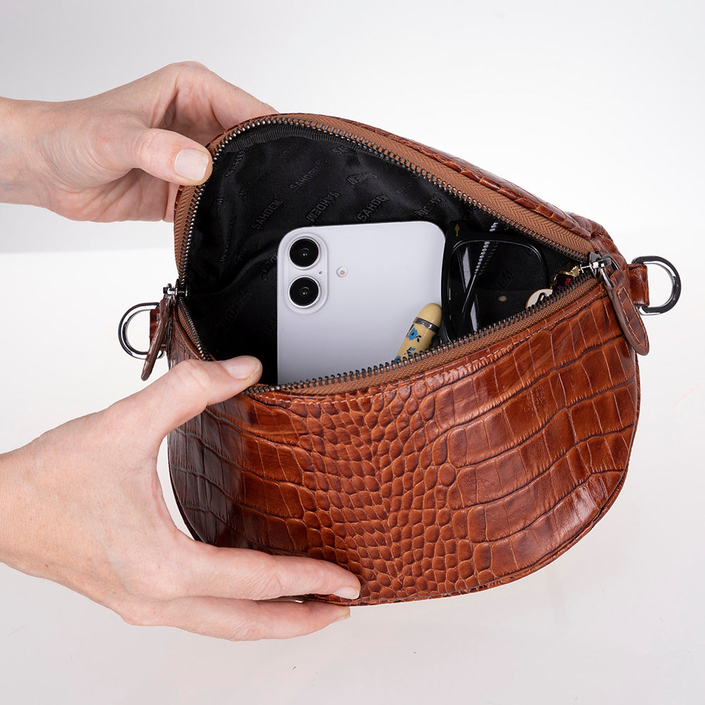 UnBranded Alora Leather Crossbody Bag