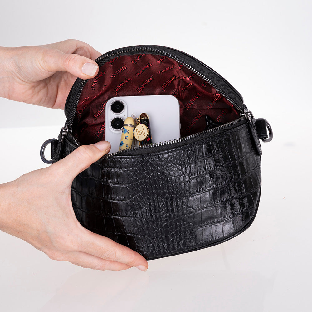 UnBranded Alora Leather Crossbody Bag