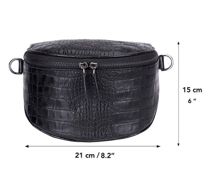 UnBranded Alora Leather Crossbody Bag