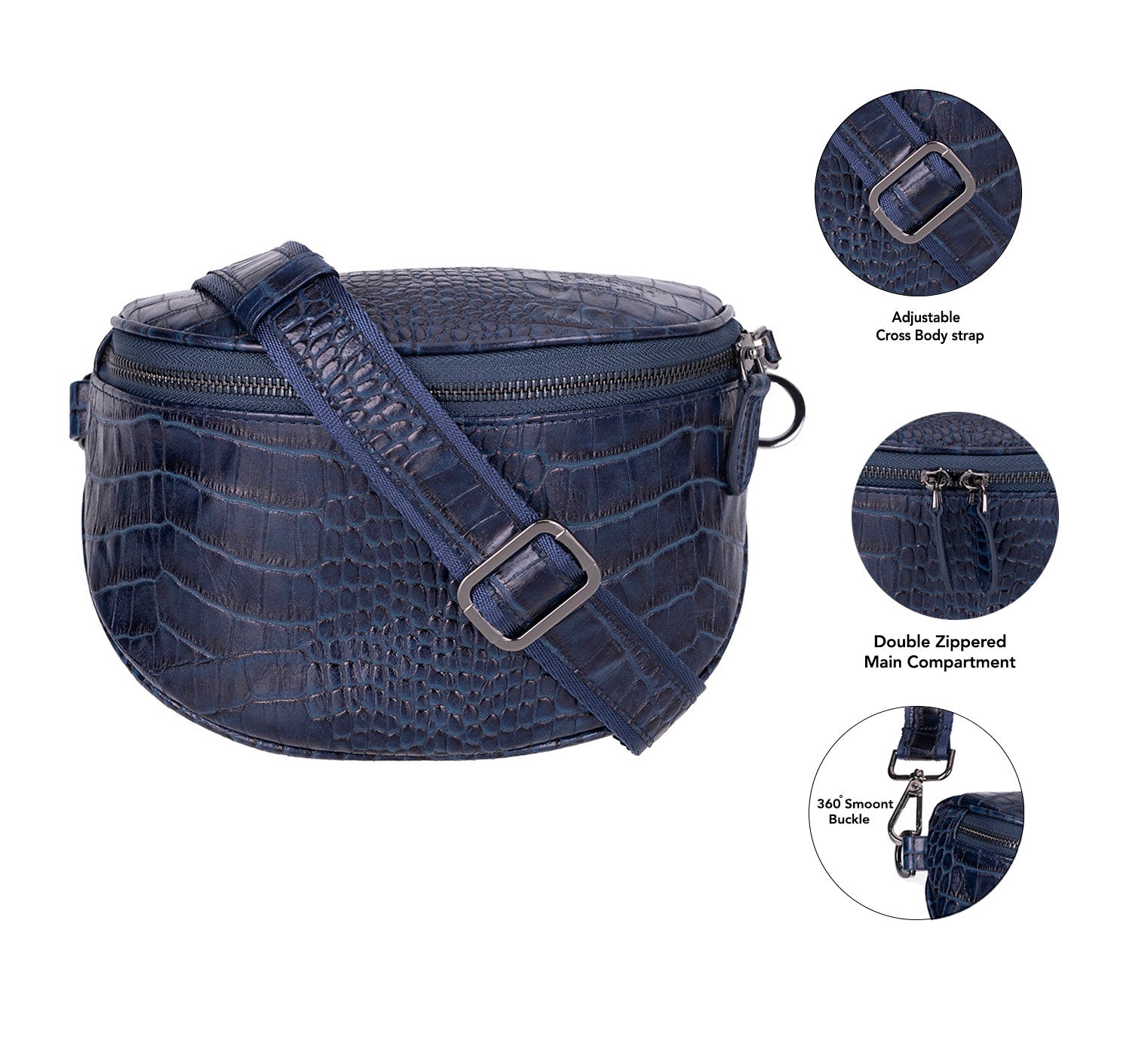 UnBranded Alora Leather Crossbody Bag