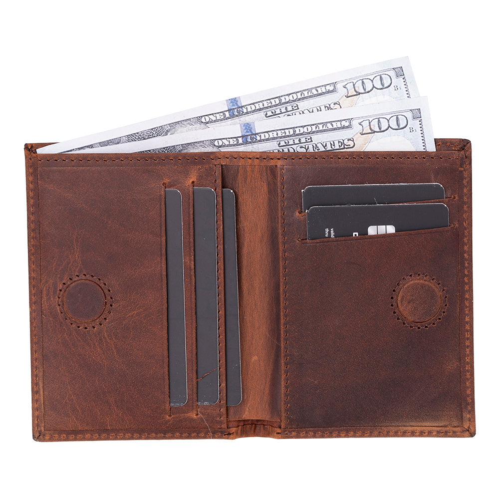 UnBranded Nigra Leather Men's Wallet Saddle Brown