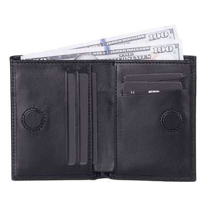 UnBranded Nigra Leather Men's Wallet Black