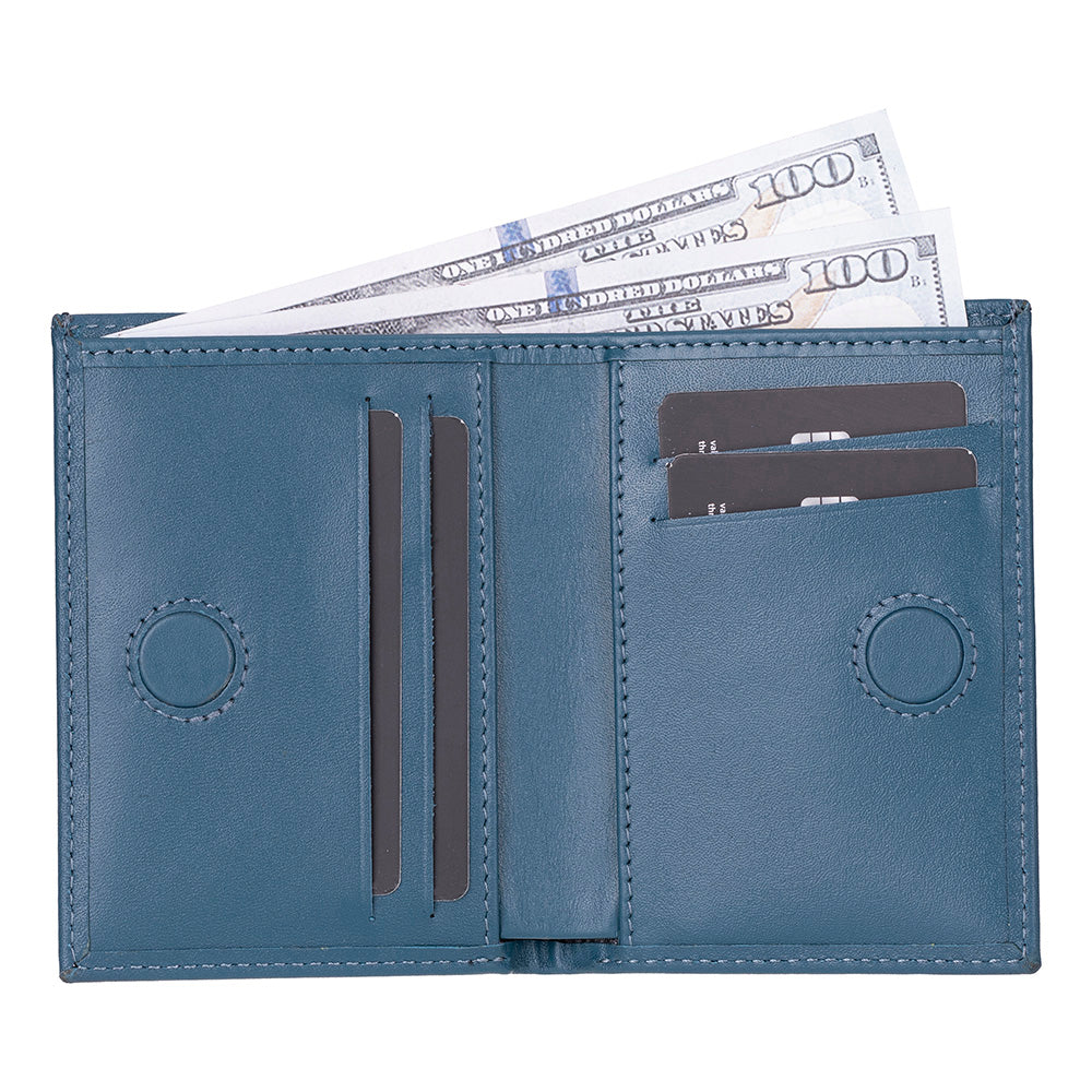 UnBranded Nigra Leather Men's Wallet Blue