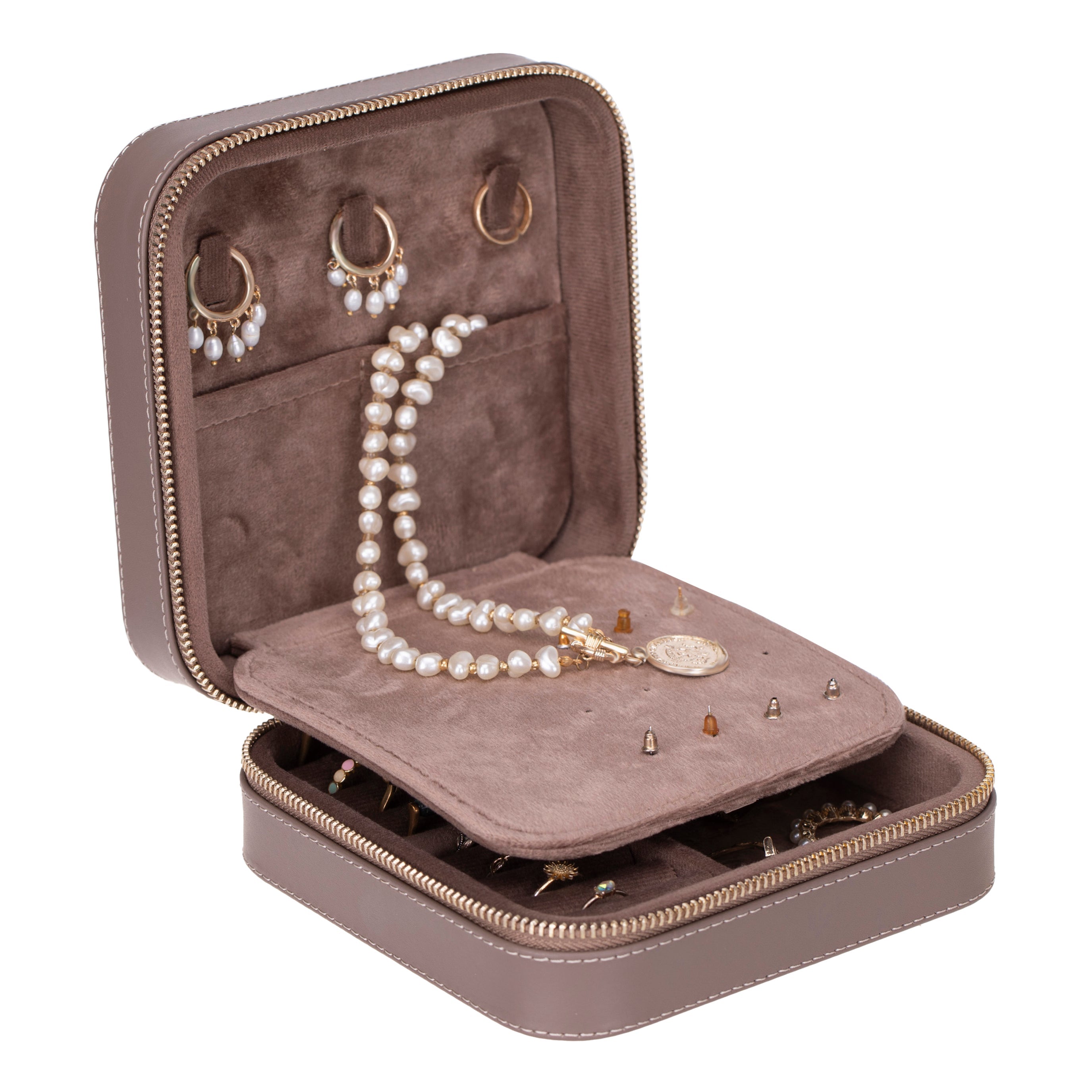 Bayelon Amanda Genuine Leather Jewelry Box