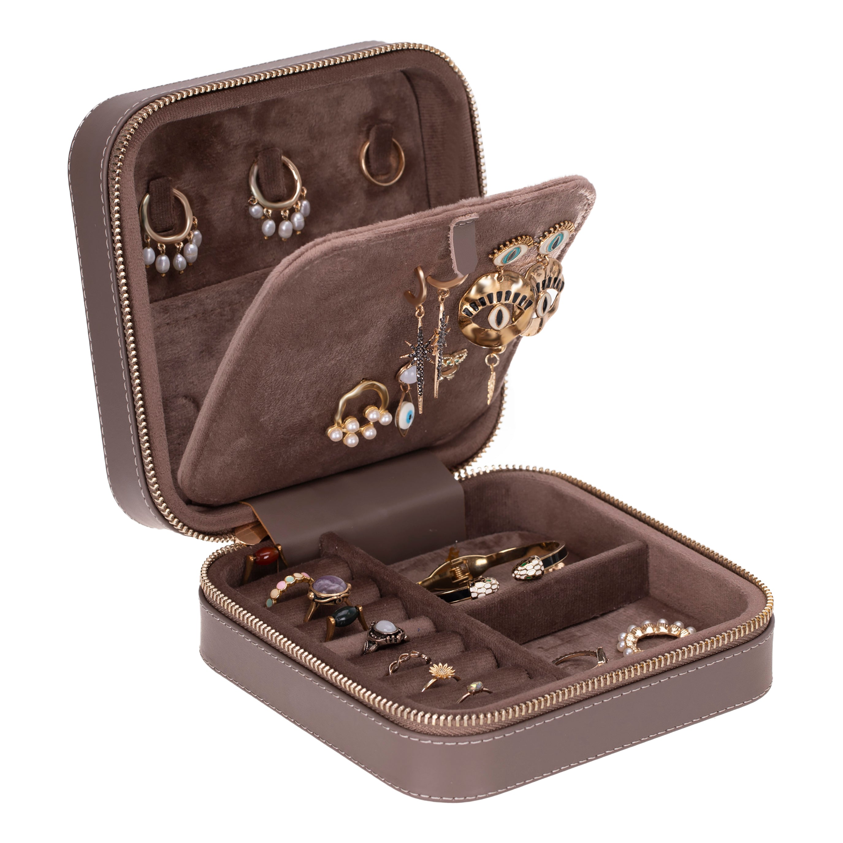 Bayelon Amanda Genuine Leather Jewelry Box