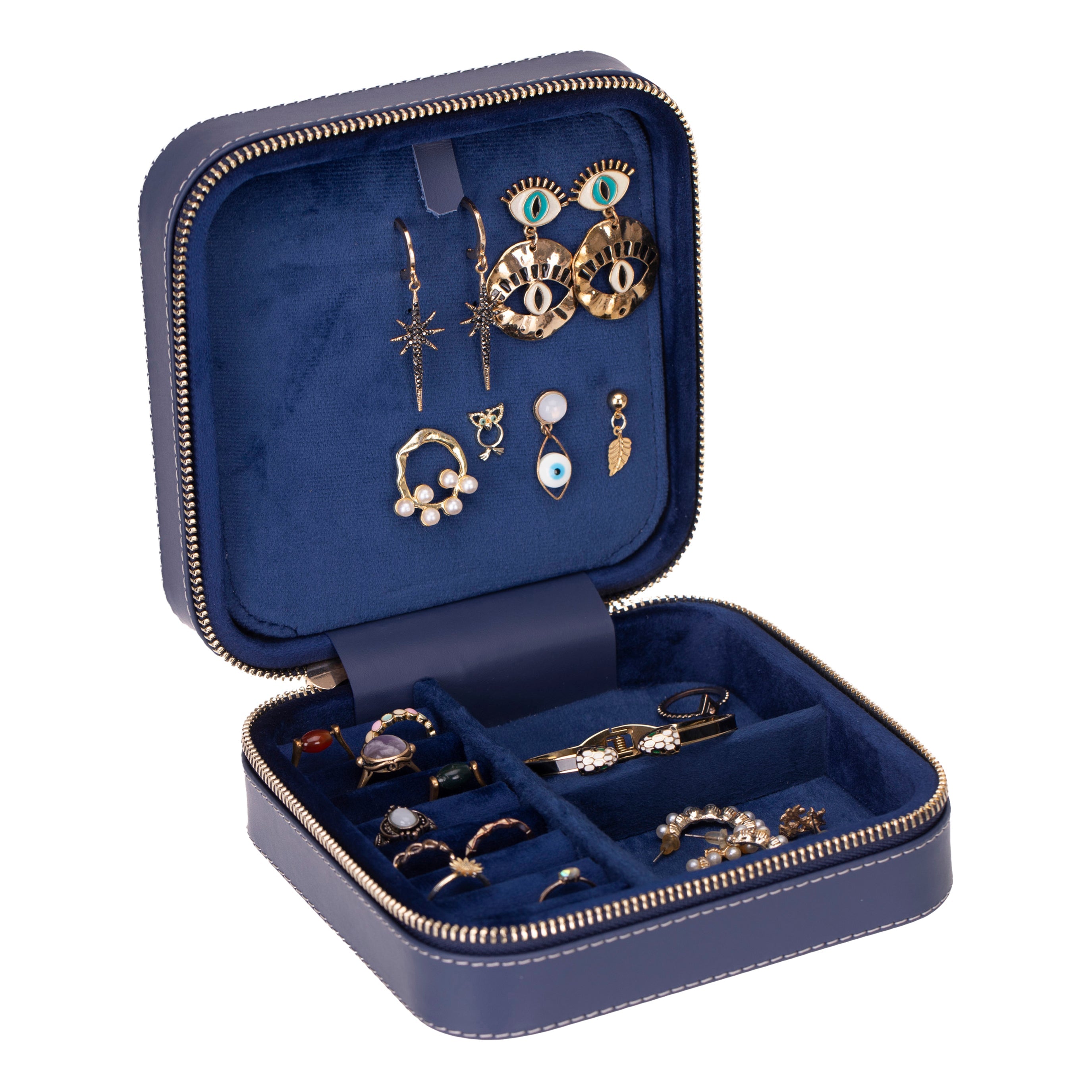 Bayelon Amanda Genuine Leather Jewelry Box