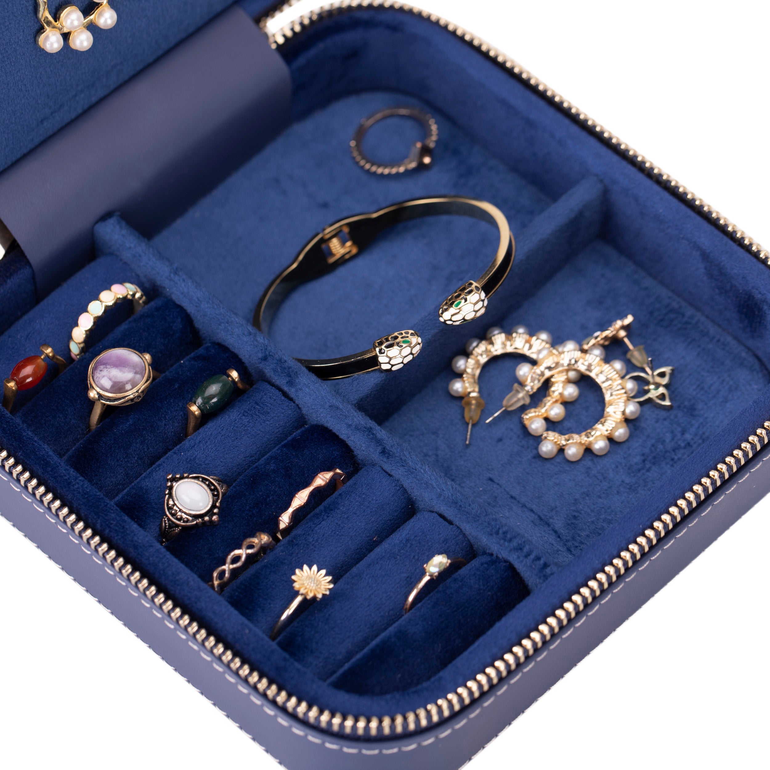 Bayelon Amanda Genuine Leather Jewelry Box