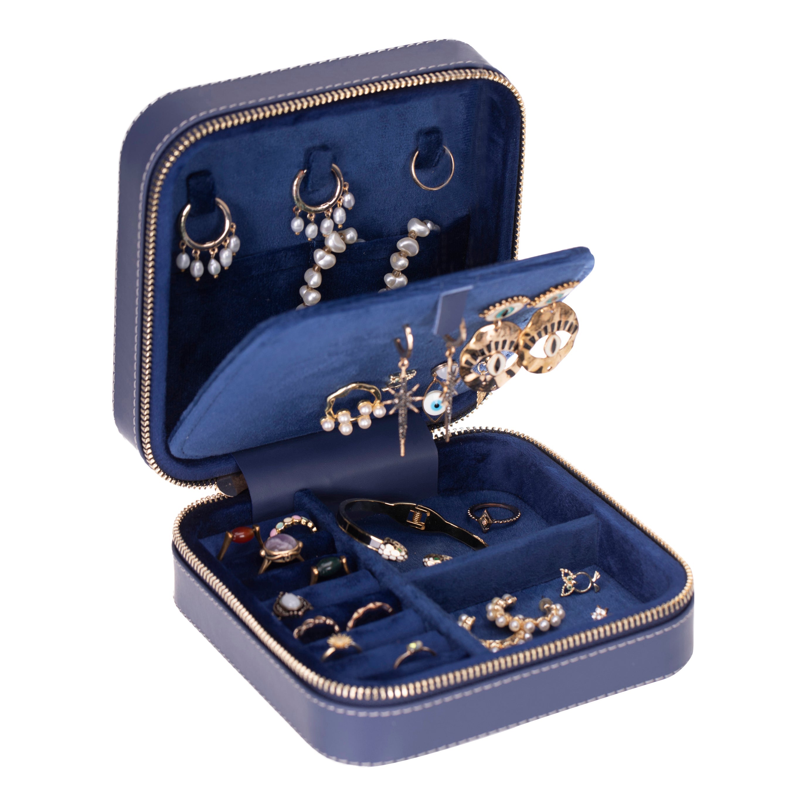 Bayelon Amanda Genuine Leather Jewelry Box