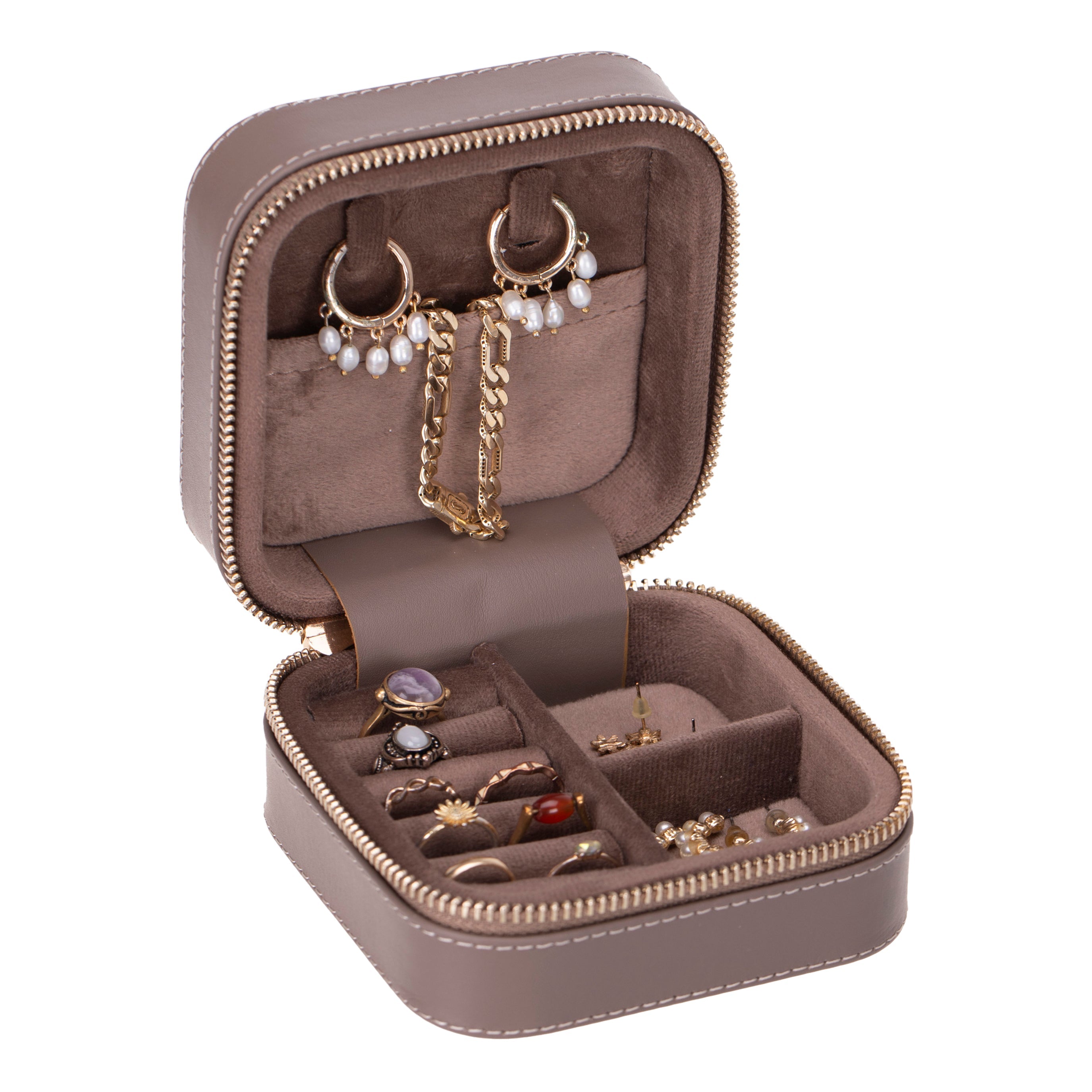 Bayelon Amanda Genuine Leather Jewelry Box