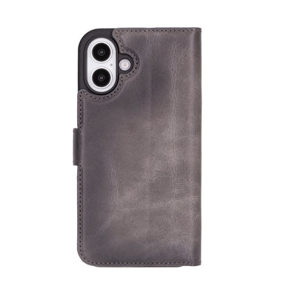 UnBranded Magic iPhone 16 Plus Detachable Leather Wallet Case