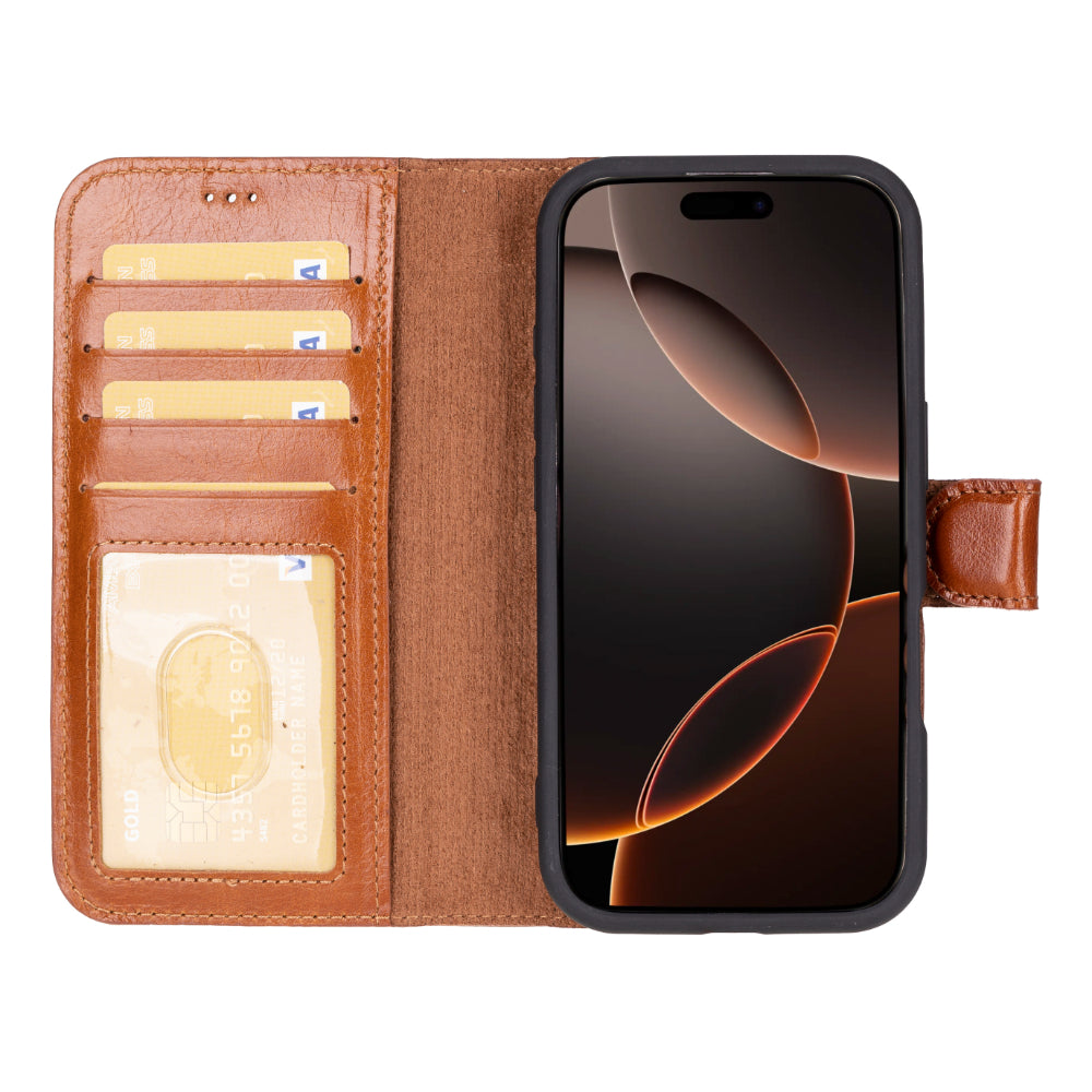 Bouletta Magic Leather Detachable Wallet Case for iPhone 16 Pro Max