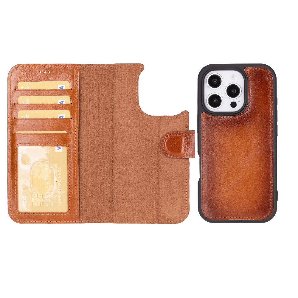 UnBranded Magic iPhone 16 Pro Max Leather Detachable Wallet Case