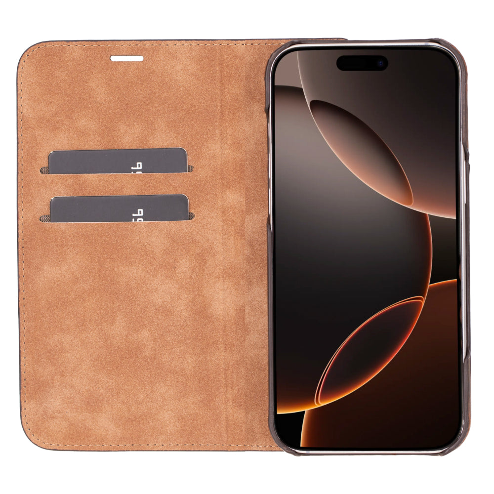 Bouletta Sonat Leather Folio Case for iPhone 16 Pro Max