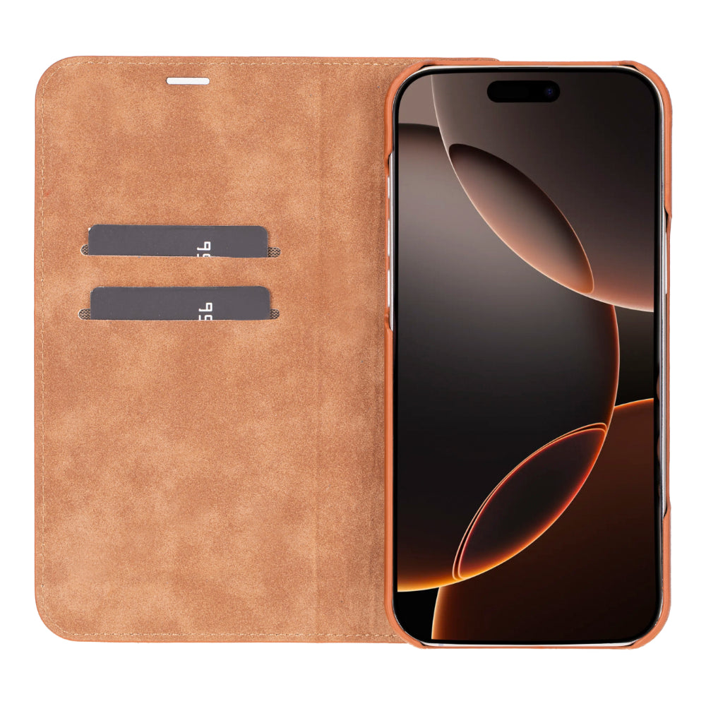 Bouletta Sonat Leather Folio Case for iPhone 16 Pro Max