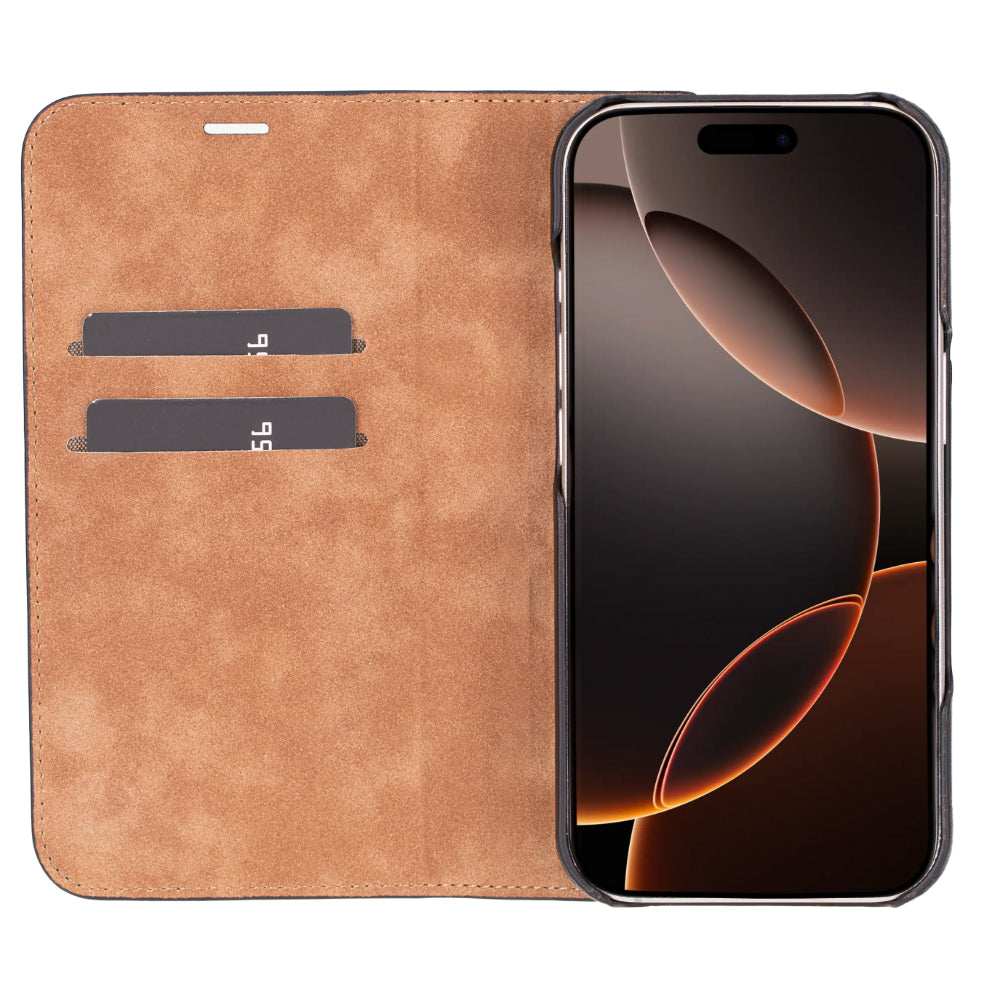 Bouletta Sonat Leather Folio Case for iPhone 16 Pro