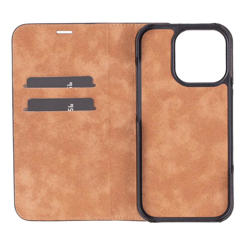 Bayelon Sonat iPhone 16 Pro Leather Folio Case