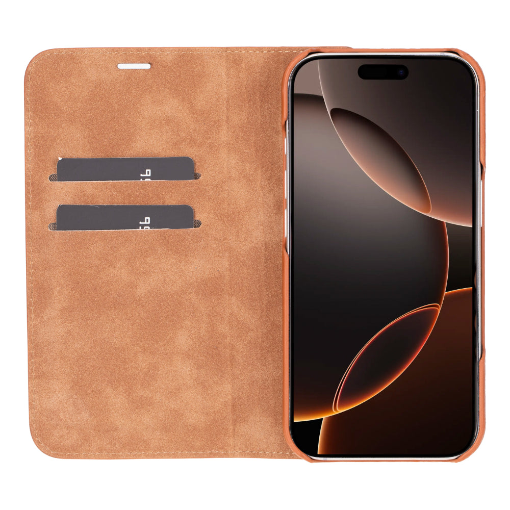 Bouletta Sonat Leather Folio Case for iPhone 16 Pro