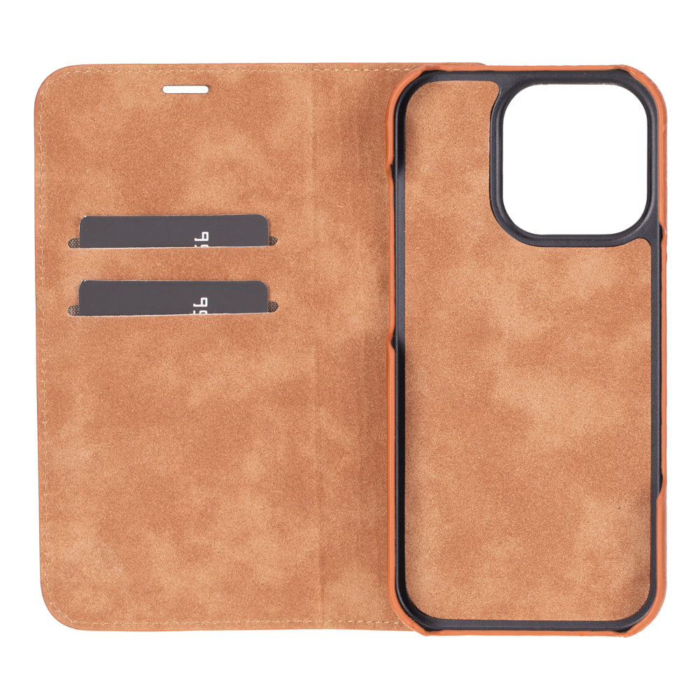 Bayelon Sonat iPhone 16 Pro Leather Folio Case