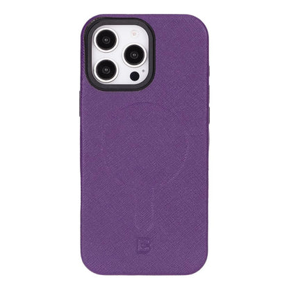 Bouletta Lexora Genuine Leather iPhone 16 Pro Case Purple