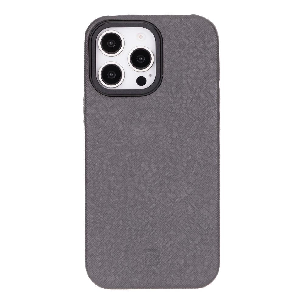 Bouletta Lexora Genuine Leather iPhone 16 Pro Case Gray