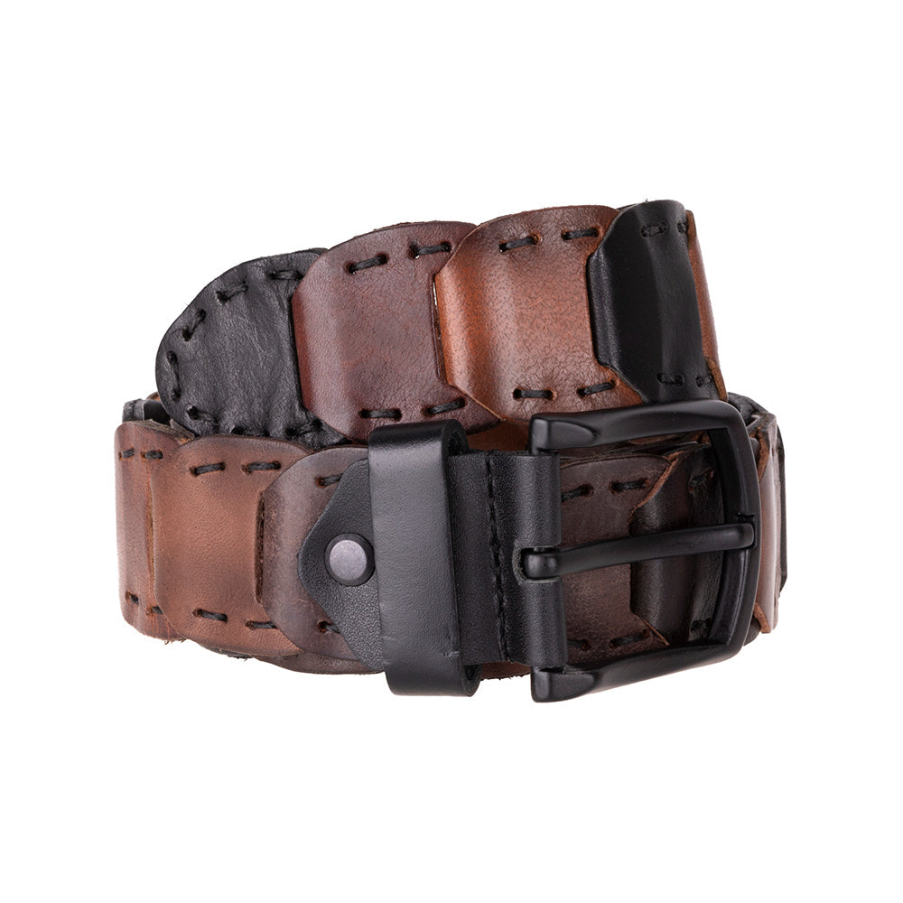 Bayelon Vista Braided Leather Men's Belt - Handmade & Durable