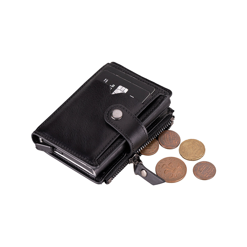 Bayelon Rodos Pop-up Leather Card Holder with RFID Protection