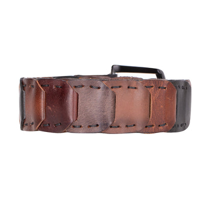 Bouletta Eclipso Braided Leather Men's Belt Brown